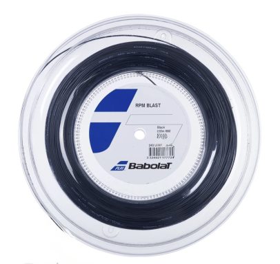 Schwarzes, rundes Material auf einer Rolle, beschriftet mit technischen Angaben.